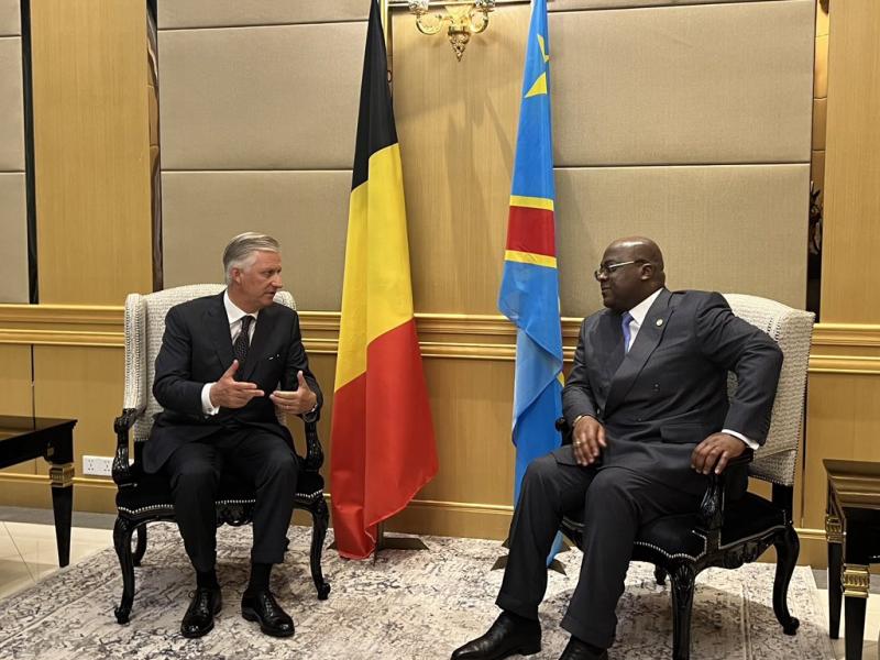 Félix Tshisekedi et le roi Philippe
