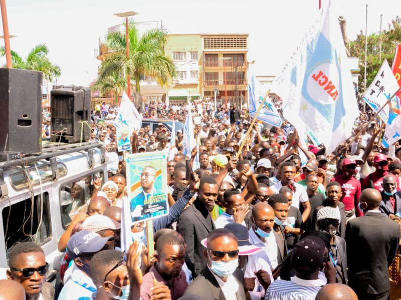 les militants UDPS à Lubumbashi lors de l'accueil de Guylain Nyembo