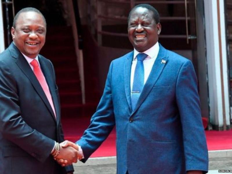 Uhuru Kenyatta et Raila Odinga 