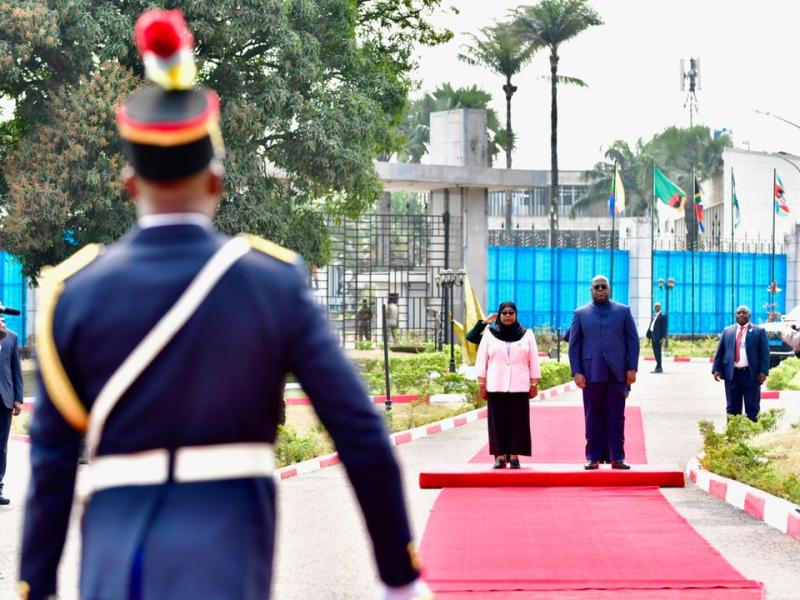 Samia Suluhu et Félix Tshisekedi