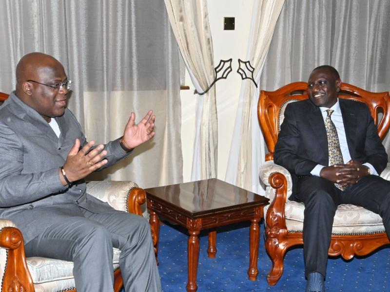 William Ruto et Félix Tshisekedi