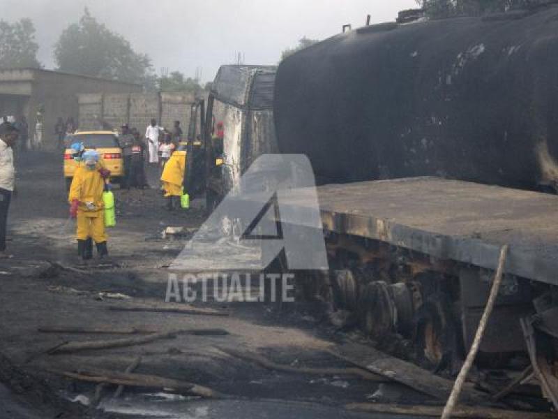 Explosion d'un camion de carburant à Mbuba en octobre 2018