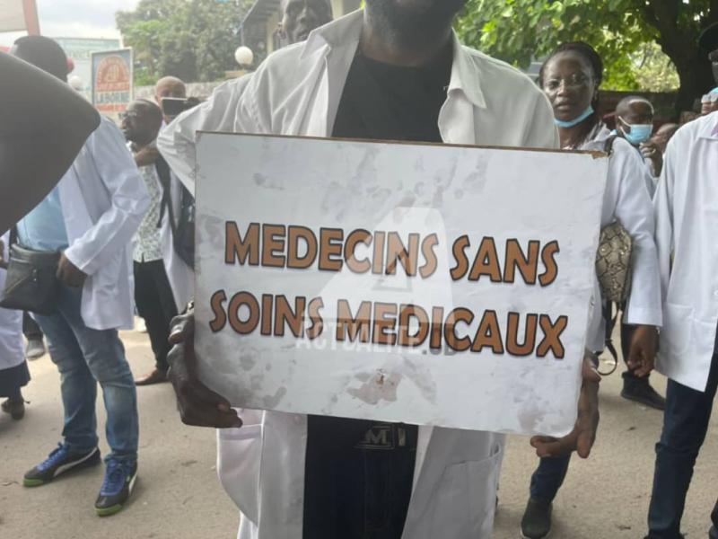 Manifestation des médecins à Kinshasa 