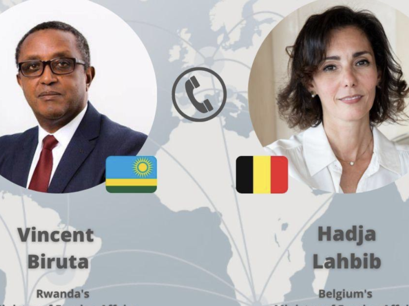 Entretien téléphonique entre les ministres Rwandais et Belge des affaires étrangères