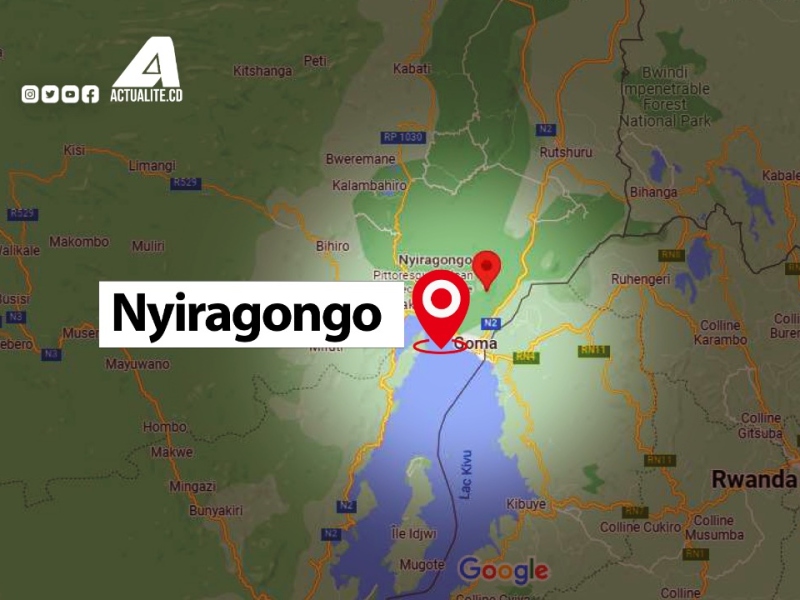 Carte du territoire de Nyiragongo