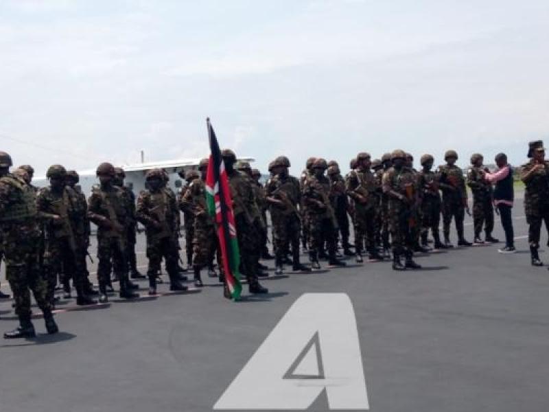 Les troupes kényanes arrivées à l'aéroport de Goma