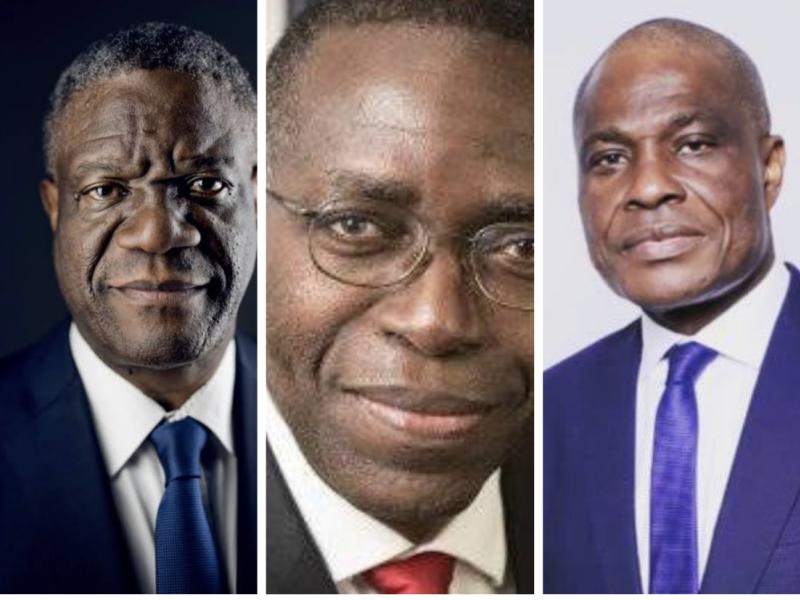 Denis Mukwege, Matata Ponyo et Martin Fayulu