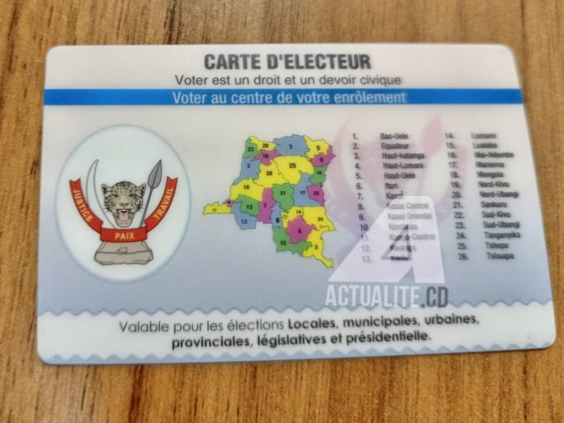 La carte d'électeur