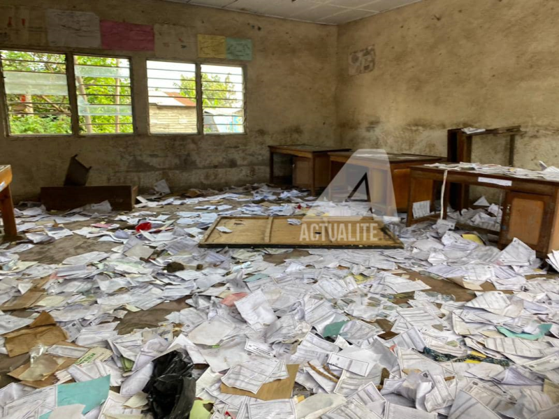 Le centre d'enrôlement des électeurs vandalisé à Goma 