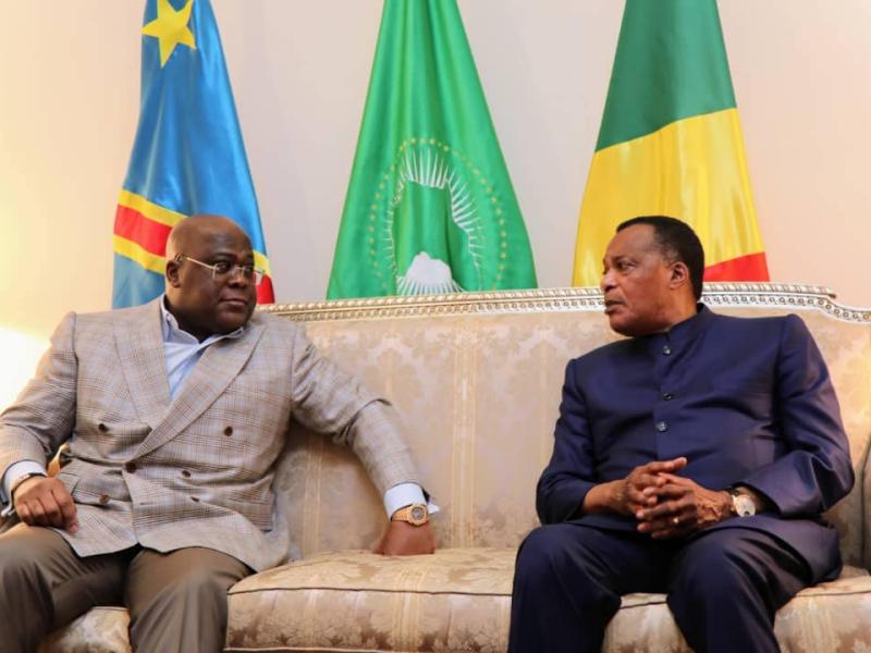 Félix Tshisekedi et Denis Sassou Nguesso