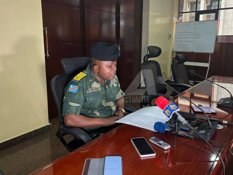 Lieutenant-colonel Kangoli Ngoli Patrick, conseiller juridique à l'état-major des renseignements militaires