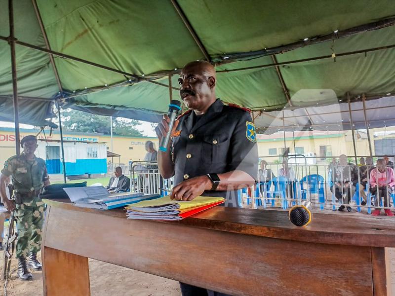 Le commissaire divisionnaire adjoint Aba Van devant la Haute Cour militaire 