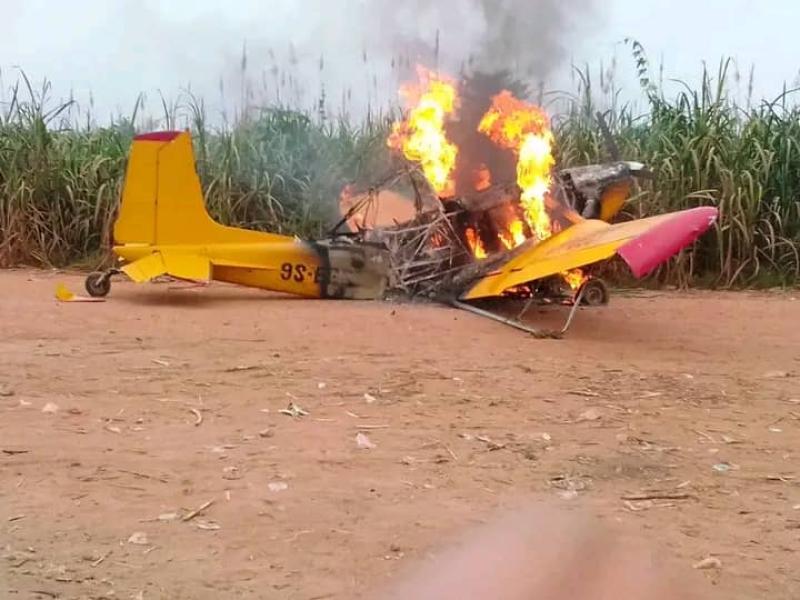 Un aéronef incendié par les travailleurs de la Compagnie sucrière Kwilu-Ngongo