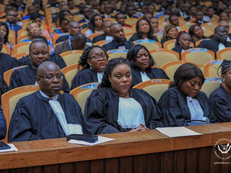 RDC le pays compte désormais 5710 magistrats et ambitionne d'en avoir