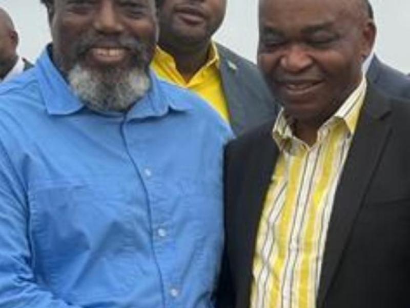 Joseph Kabila et Ferdinand Kambere