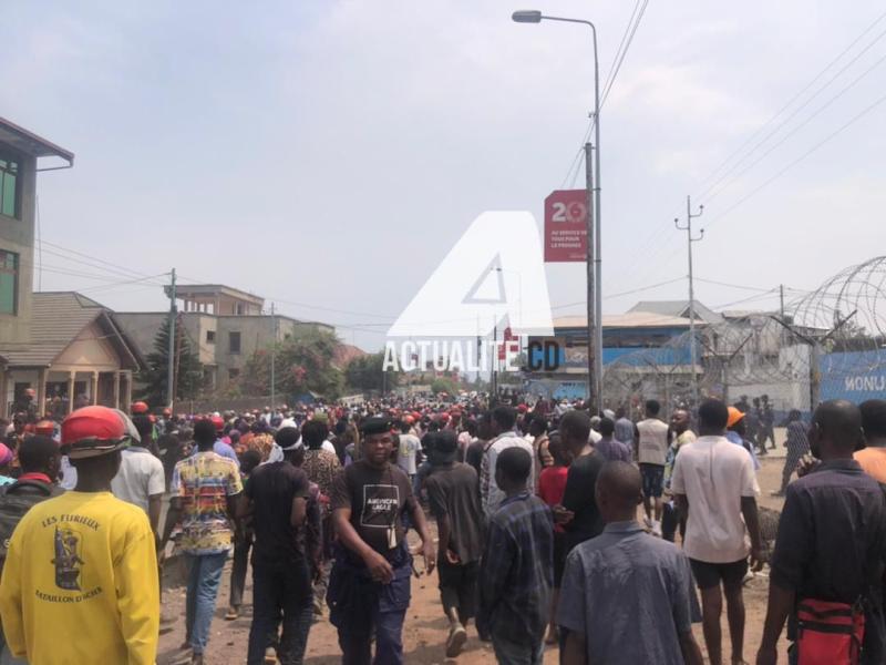 Manifestation anti-Monusco à Goma