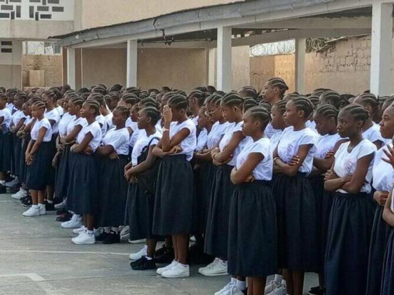 Premier jour de la rentrée au Lycée Boyokani de yolo sud à Kinshasa kalamu