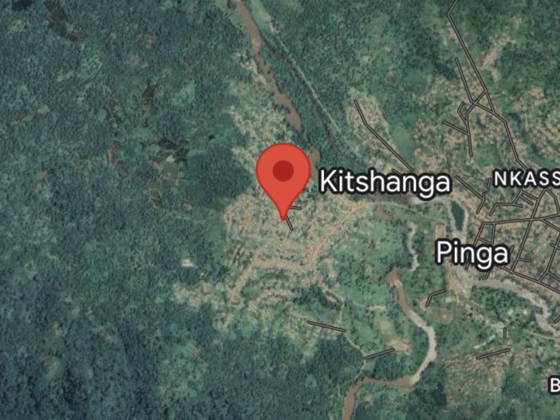 Kitshanga, localisation Google Map