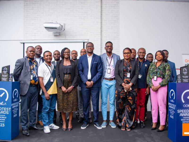 Cadres de Orange RDC à l'issue de la cérémonie 