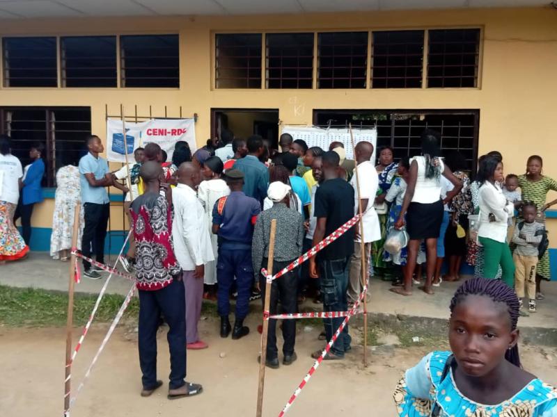 Un centre de vote à Idiofa 