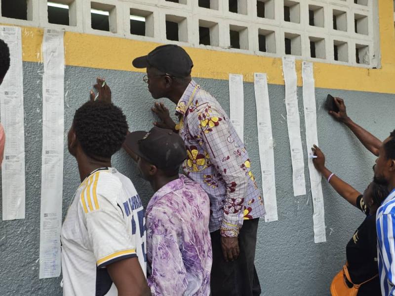 Un centre de vote à Kinshasa