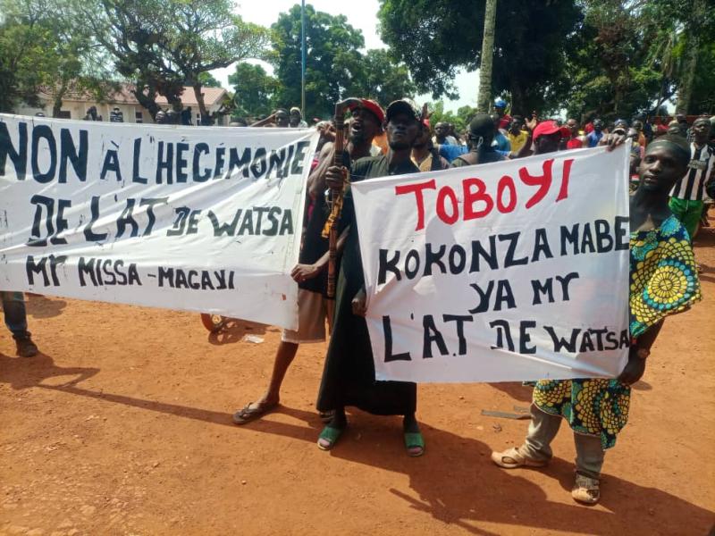 Une manifestation de la société civile de Watsa contre le comité de sécurité du territoire 