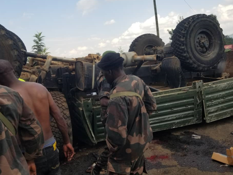 Accident d'un camion des FARDC à Kavumu