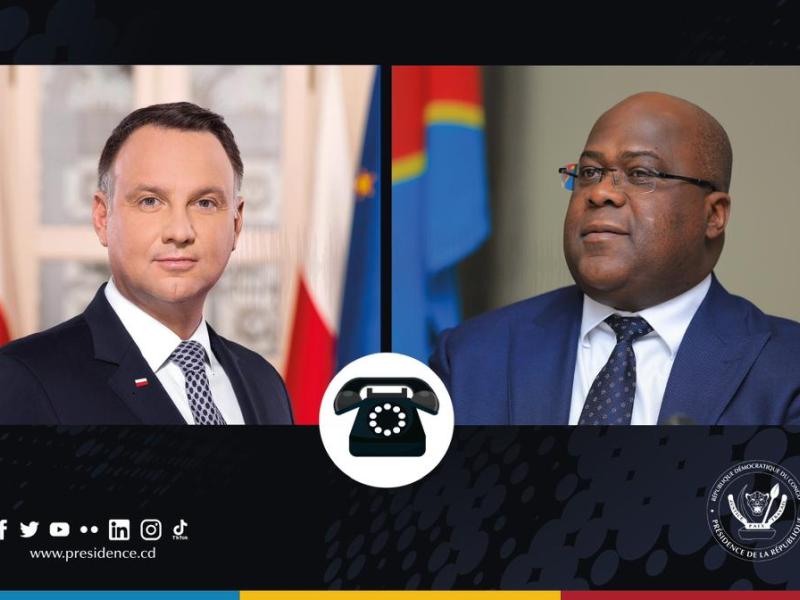 Les Présidents Félix Tshisekedi et Andrzej Duda de la Pologne ont échangé sur la paix et le développement en RDC