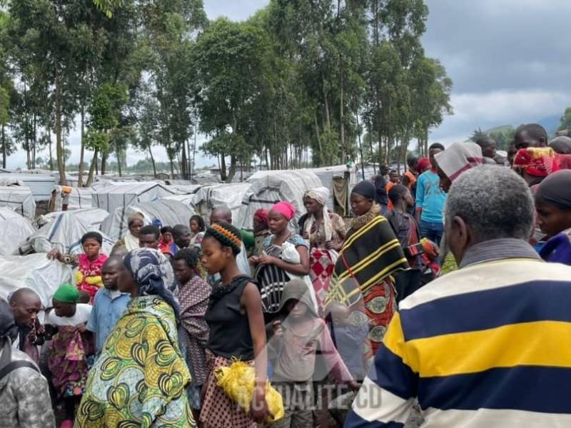 Le site des déplacés de Kanyaruchinya à Nyiragongo