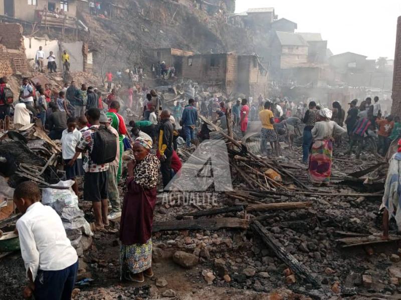 Incendie ayant causé la mort d'une mère et ses trois enfants à Bukavu