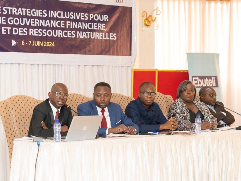 Les panelistes de l'atelier sur la gouvernance inclusive en RDC