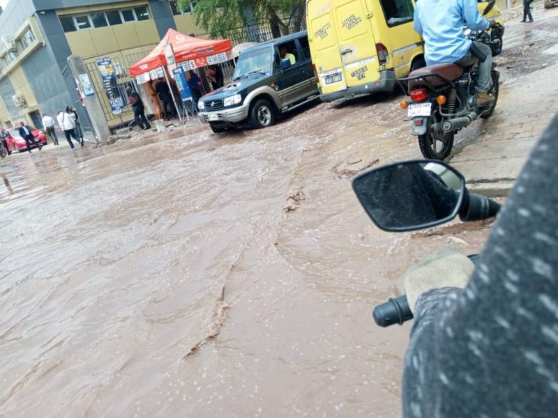 L'avenue colonel Ebeya transformée en rivière