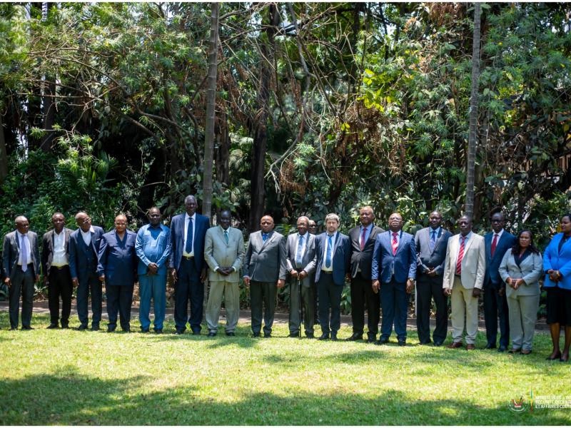 Les participants aux travaux de la commission mixte RDC-Sud Soudan