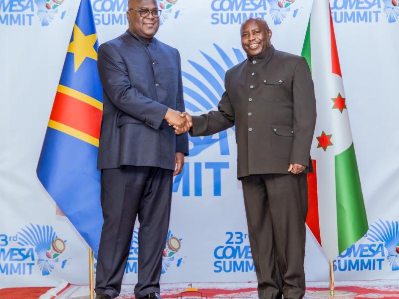 Félix Tshisekedi et Evariste Ndayishimiye