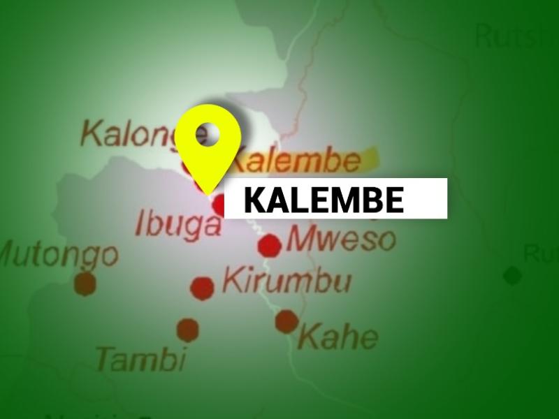 Kalembe sur la carte du Nord-Kivu