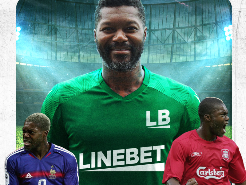 Djibril Cisse and Linebet