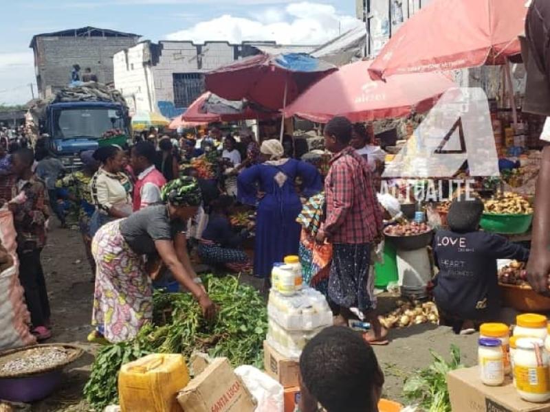 Un marché à Goma 