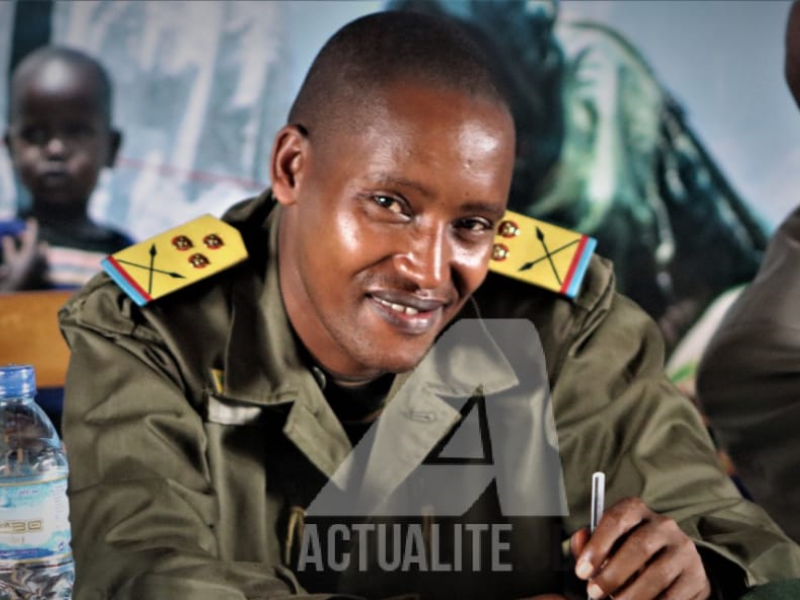 Charles Sematama, ancien officier des FARDC, actuellement un des dirigeants de la milice Twirwaneho