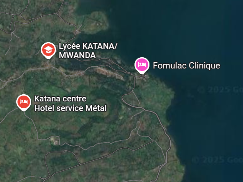 Katana centre sur la carte