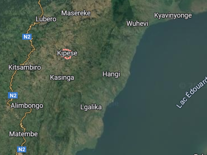 Kipese sur la carte