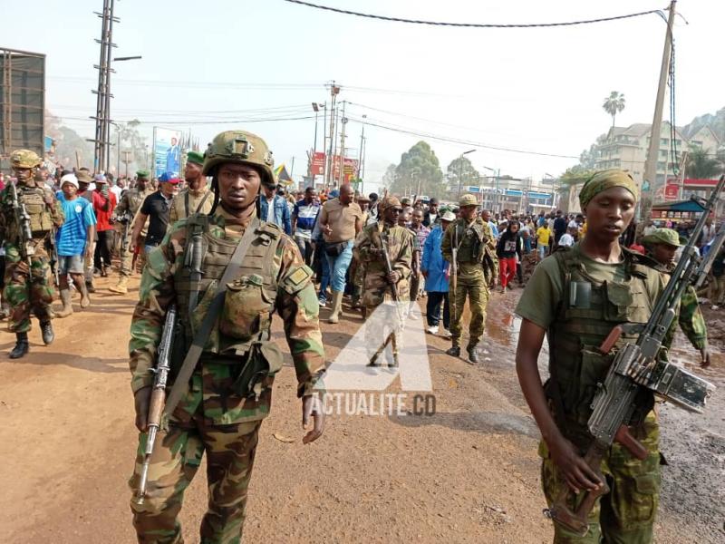 Les rebelles du M23 dans la ville de Bukavu