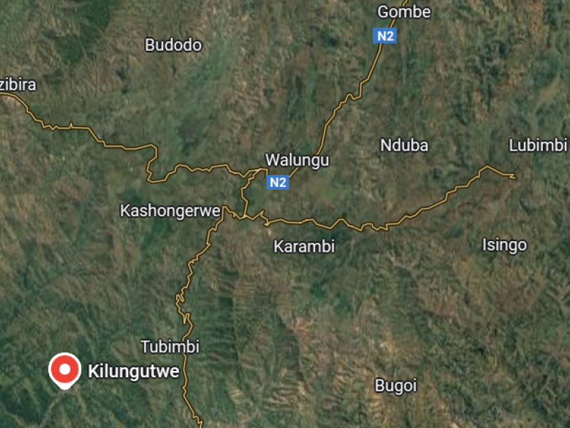 Kilungutwe sur la carte