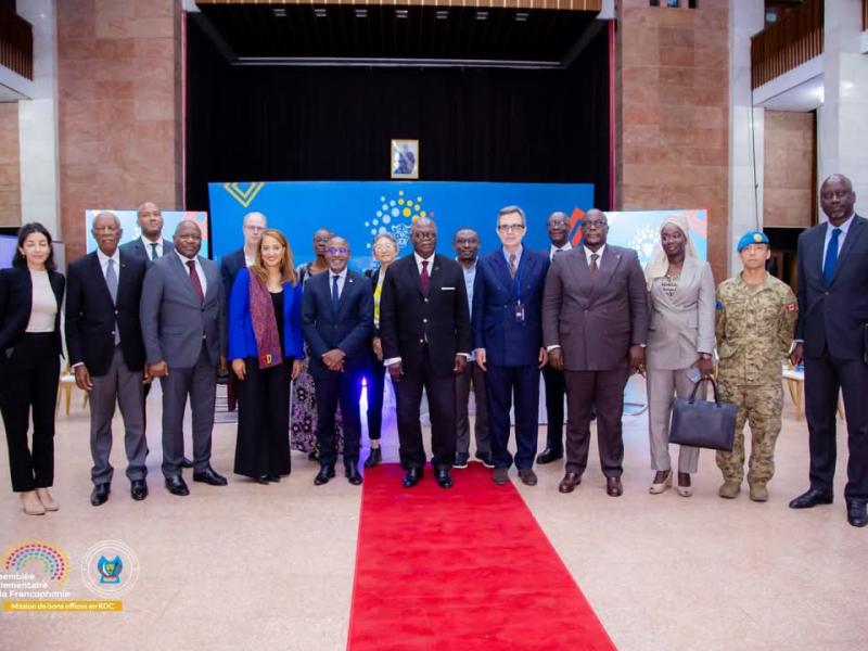 La mission de l'APF et une délégation de la Monusco