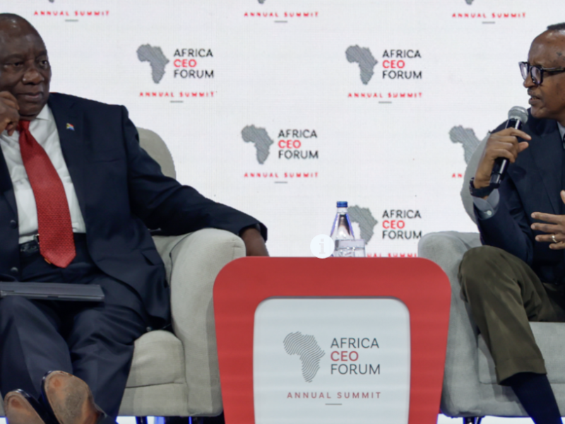Cyril Ramaphosa et Paul Kagame