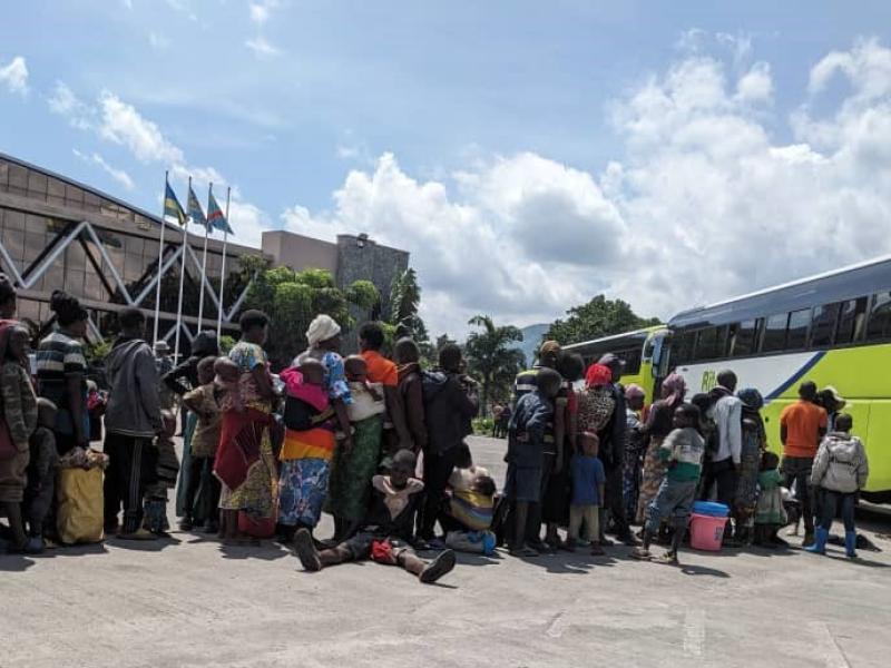 Des réfugiés rwandais rapatriés dans leur pays à partir de Goma