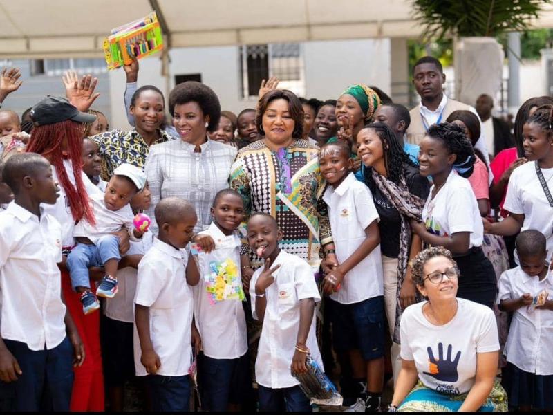 Les Premières Dames de la RDC et du Burundi au centre d’accueil Fraternité Sans Frontières (FSF)