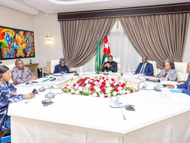 Faure Essozimna Gnassingbé et les co-facilitateurs