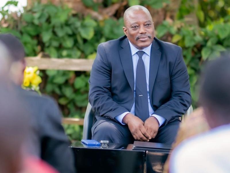 Joseph Kabila lors des consultations à Bukavu