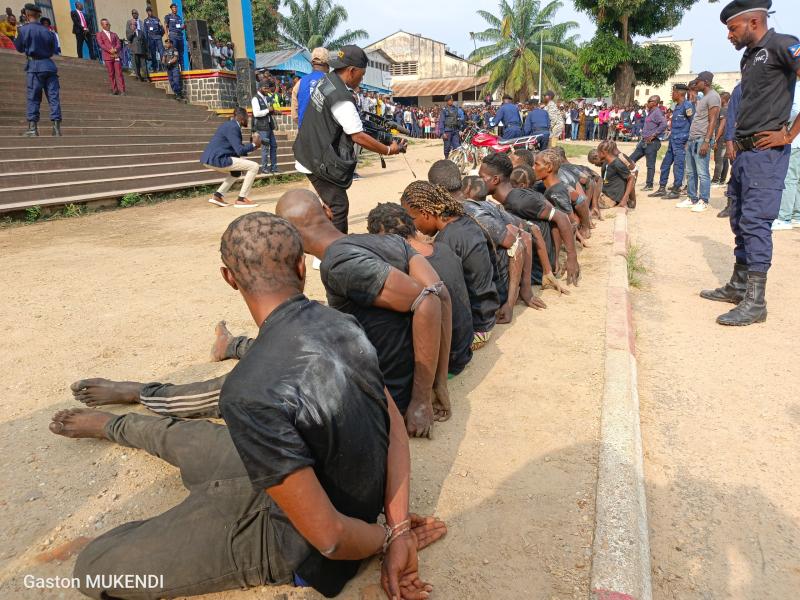 Des présumés bandits urbains arrêtés à Kisangani
