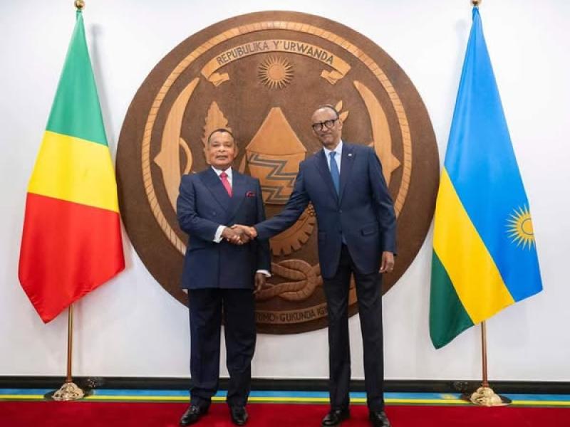 Sassou Nguesso et Paul Kagame